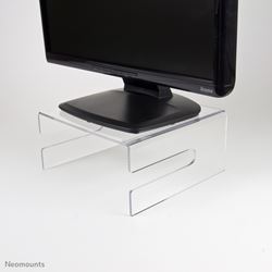 Il supporto per monitor Neomounts by Newstar, modello NSMONITOR50, è un rialzo per schermi fino a 25 kg. Si adatta a CRT e schermi piatti. Sguardi mozzafiato grazie al materiale cristallino in acrilico con cui è fatto. La superficie viene lucidata per un aspetto ottimale. 
